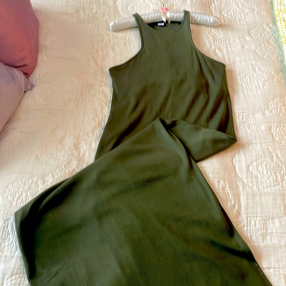 Old Navy Olive Green Maxi Dress